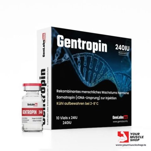 GENTROPIN SOMATROPIN 240IU HGH KIT– GENLABS 350 1 3 480x480