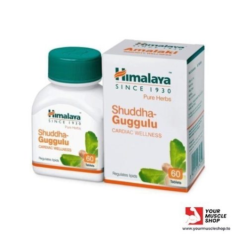 GUGGUL – CARDIAC WELLNESS – SHUDDHA GUGGULU – 60 PURE HERBAL TABLETS – HIMALAYA 10 480x480